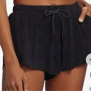 FP Movement Free People Shirr Enough Shorts black size small NWOT